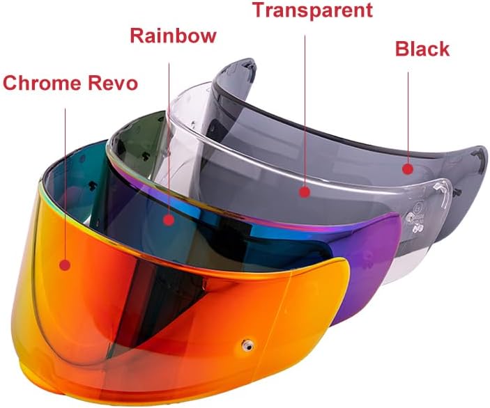 VCOROS Helmet Visor Shield For SEDICI Strada II and Strada 3 FF801 FF397 Motorcycle Helmets visor For FT2 VECTOR Helmets (Rainbow) - Image 4